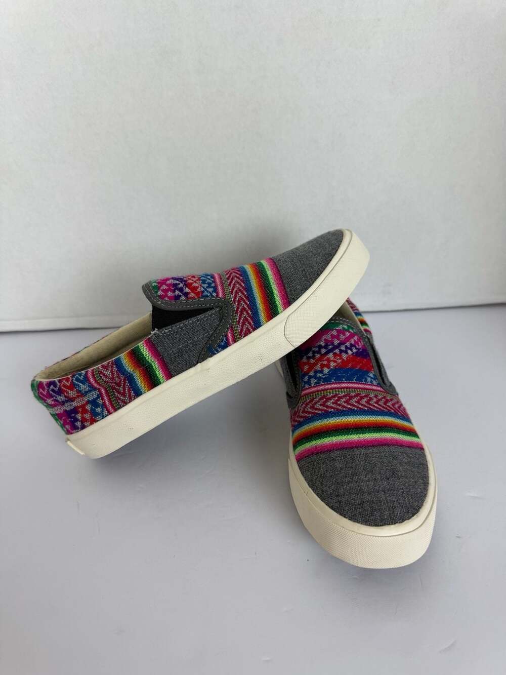 Inkkas Slate Slip-On Canvas Sneaker Southwestern Aztec Colorful